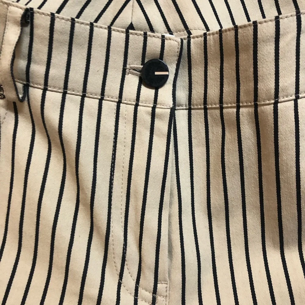 Per se pants size 2 Tan and black stripe very striking! - Picture 2 of 7